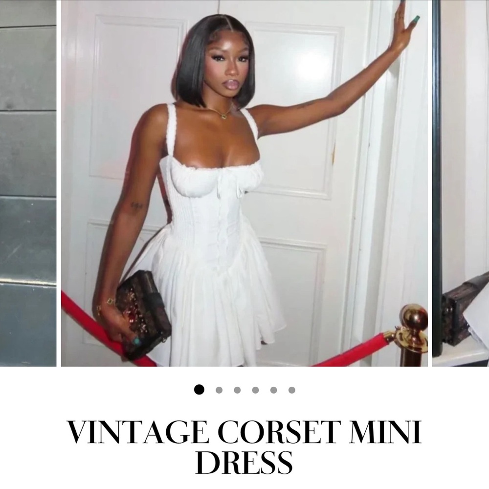 White Midi Dress - Picture 3 of 3